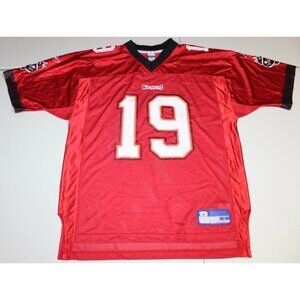 NFL Football Tampa Bay Buccaneers Keyshawn Johnson #19 Jersey Large Reebok Red
